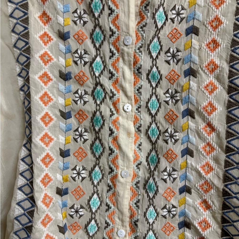 Jonny Was Multicolor Patterned Top - Picture 6 of 9